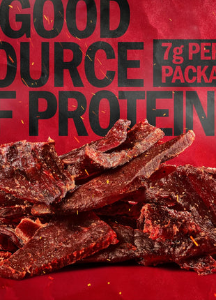 Jack Link's Beef Jerky, Original, Multipack Bags   Flavorful Meat Snacks for Lunches, Ready to Eat Protein Snacks, Individual Packs   7g of Protein, Made with 100% Beef   0.625 oz (Pack of 5)