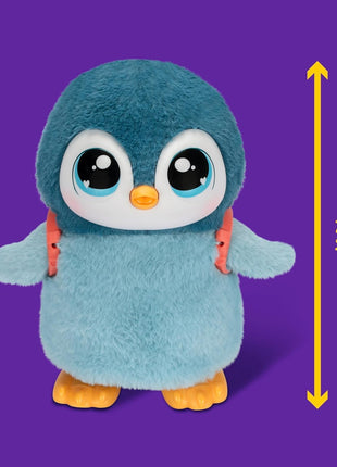 Little Live Pets Walking Penguin My Pet Waddles, Interactive Plush Penguin with 25+ Sounds and Detachable Leash, Toy Penguins for Kids of Ages 5+ | Dances, flaps wings, eats & giggles when fed; interactive plush pet toy for kids ages 5+