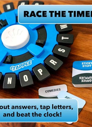 USAOPOLY The Original TAPPLE, The Fast-Paced Family Board Game,Choose a Category & Race Against The Timer to be The Last Player,Learning Word Game for Ages 8 & Up, 2-8 Players, 15-20 Minute Play Time