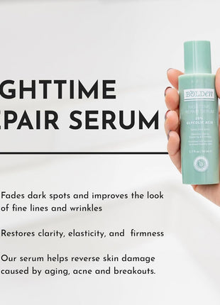 Bolden Nighttime Repair Serum | Facial Serum for Dark Spots and Discoloration | Ideal for Acne-Prone & Melanin-Rich Skin | 1.7 Fl Oz