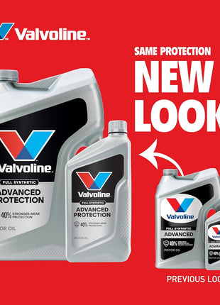 Valvoline Advanced Full Synthetic SAE 0W-20 Motor Oil 5 QT