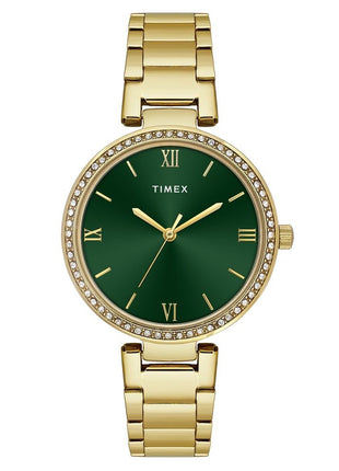 TIMEX Green Round Dial Analog Women's Watch - TWEL18713