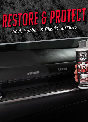 Chemical Guys VRP Vinyl, Rubber, and Plastic Dressing - Tire Dressing, Non-Greasy, Dry-to-the-Touch Shine for Tires, Trim, and More, Safe for Cars, Trucks, SUVs, RVs & More - 16 oz