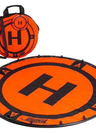 Hoodman 3 Foot Weighted UAV Drone Landing Pad - fits Matrice 4E, Mini 4 Pro, mini 3 pro, mavic, spark - Durable, No Stakes Required, collapses to 1/3 of deployed size
