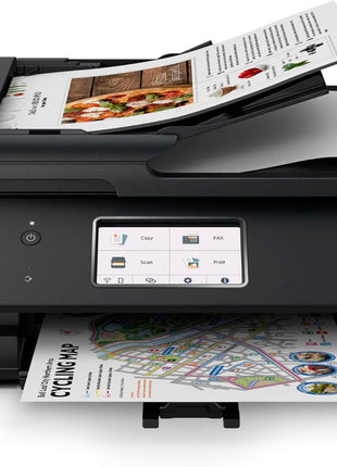 Canon PIXMA TR8620a - All-in-One Printer Home Office|Copier|Scanner|Fax|Auto Document Feeder | Photo, Document | Airprint (R), Android, Black, Works with Alexa