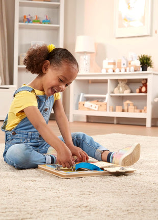 Melissa & Doug Locks and Latches Board Wooden Educational Toy