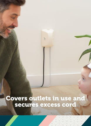 Safety 1st Outlet Cover with Cord Shortener for Baby Proofing