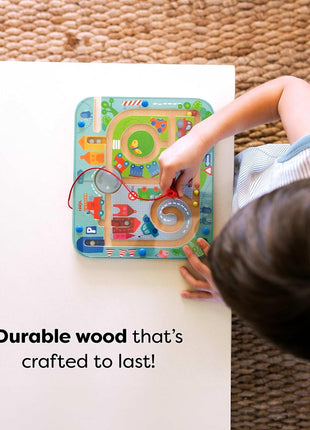 HABA Town Maze Magnetic Busy Board & Travel Toy for Toddlers Ages 2 & Up | Magnetic maze travel activity for toddlers that builds fine motor skills, focus and screen-free learning on the go.