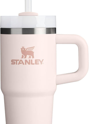 STANLEY Quencher H2.0 Tumbler with Handle and Straw 30 oz | Flowstate 3-Position Lid | Cup Holder Compatible for Travel | Insulated Stainless Steel Cup | BPA-Free | Rose Quartz 2.0