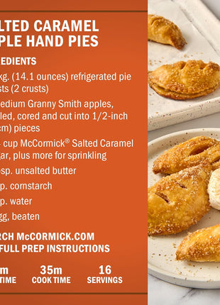 McCormick Finishing Sugar, Salted Caramel, Rich, Creamy Caramel with A Touch of Salt, Add to Warm Beverages, Sprinkle on Treats & Snacks, No Colors from Artificial Sources, 3.81 oz