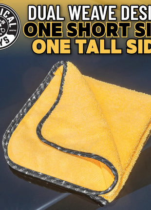 Chemical Guys Professional Grade Premium Microfiber Towels for Cars, Gold, 16 inch x 16 inch, Ultra-Soft and Scratch-Free Car Detailing Cloths for Trucks, Motorcycles, and More - 3 Pack