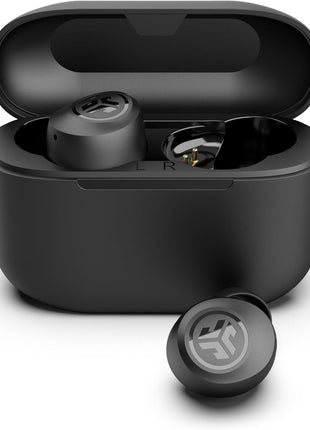 JLab Go Air Pop+ True Wireless Earbuds, in Ear Headphones, Bluetooth Earphones, 35H Playtime Ear Buds, Bluetooth Earbuds with Microphone, USB-C Charging Case, Dual Connect, EQ3 Sound, Black