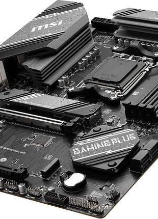 MSI B650 Gaming Plus WiFi Gaming Motherboard (AMD Ryzen 9000/8000/7000 Series Processors, AM5, DDR5, PCIe 4.0, M.2, SATA 6Gb/s, USB 3.2 Gen 2, HDMI/DP, Wi-Fi 6E, Bluetooth 5.3, 2.5Gbps LAN, ATX)