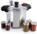 T fal Pressure Cooker Aluminum Pressure Canner, 22 Quart, 3 PSI Settings, Cookware, Pots and Pans, Large Capacity, Cooling Racks, Recipe Booket, Canning Vegetables, Meats, Poultry, Seafood, Silver