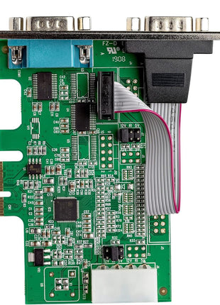 StarTech.com 2-port PCI Express RS232 Serial Adapter Card - PCIe RS232 Serial Host Controller Card - PCIe to Dual Serial DB9 Card - 16950 UART - Expansion Card - Windows & Linux, TAA (PEX2S953)