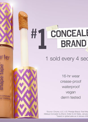 tarte shape tape concealer – Full-Coverage Creaseless Soft Matte Finish, Brightening Under-Eye & Face Makeup, 16hr Longwear, Vegan & Cruelty-Free