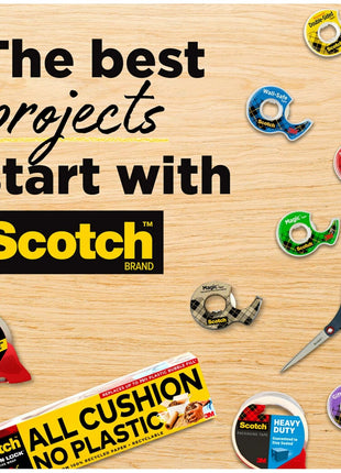 Scotch Magic Tape, 3 Dispensered Rolls, Numerous Applications, Invisible, Clear Tape Engineered for Repairing, 3/4 x 300 Inches