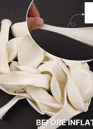 PartyWoo Balloons, 50 pcs 5 Inch Matte White Balloons, for Balloon Garland or Balloon Arch as Party Decorations, Wedding Decorations, Neutral Baby Shower Decorations, White Y13