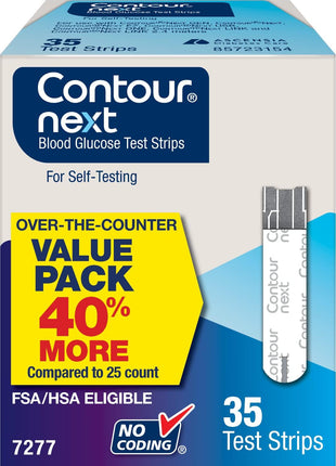 Ascensia Contour Next Blood Glucose Diabetes Test Strips, 70 Count