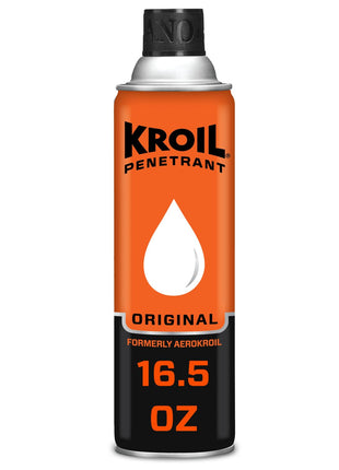 Kroil Original Penetrating Oil (Aerosol Spray-16.5oz Can-Single) | Penetrant for Rusted Bolts, Metal, Hinges, Chains, Moving Parts | Rust, Corrosion Inhibitor (KS162)