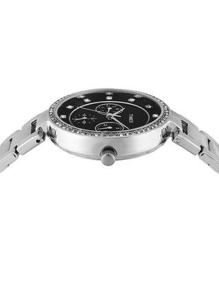 TIMEX Black Round Dial Analog Women's Watch - TWEL18728