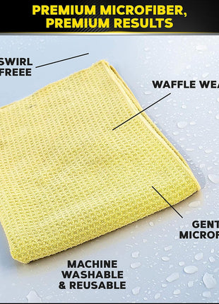 Meguiar's Water Magnet Microfiber Drying Towel - Premium Car Drying Towel That's Super Plush, Water Absorbent & Scratch-Free -1 Pack