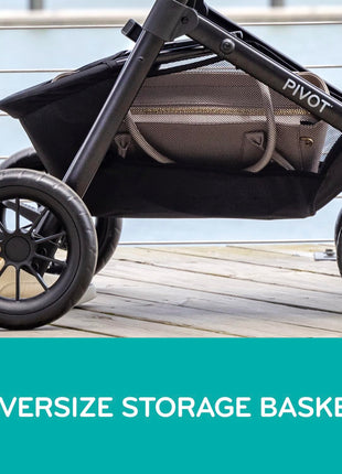 Evenflo Pivot Modular Travel System w/LiteMax Preemie and Infant Car Seat | 6 Modes of Use, Rear-Facing Mode for Infants 3-30 lbs, Stroller use up to 50 lbs (Casual Gray)