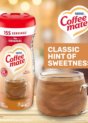 Nestle Coffee mate Coffee Creamer, Original, Powder Creamer, 11 oz Canister (Pack of 12)