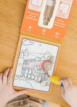 Melissa & Doug On The Go Water Wow! Mess Free Coloring Book, Reusable Water-Reveal Activity Pad, Vehicles, Travel Toys, Party Favors, for Toddlers & Kids Ages 3+ - FSC Certified