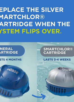 FROG @Ease Replacement SmartChlor Cartridge for use with Hot Tub FROG @Ease Floating System - Hot Tub Sanitizer System Supports Less Chlorine Use - 3 Pack