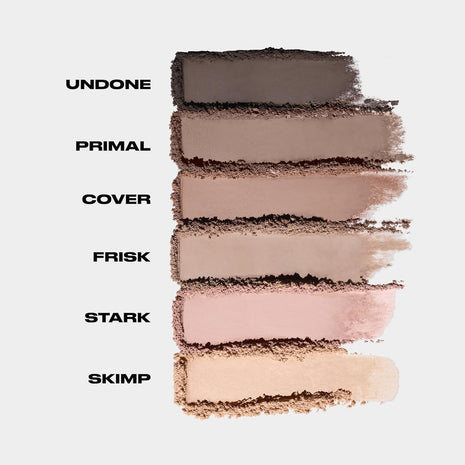 URBAN DECAY Naked 2 Basics Mini Eyeshadow Palette - 6 Matte Neutral Shadows, Long-lasting Wear, Multi-Use Powder for Eye, Contour, Brows, Ultra-Blendable Cool-Tone Shades, Travel Makeup with Mirror