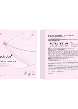 medicube Jelly Gel Mask with Salmon DNA PDRN Pink Collagen | Overnight Face Mask for Glass Glow Skin | Elasticity, Hydrating, Firming and Moisturizing | Korean Skincare, 28g x 4ea