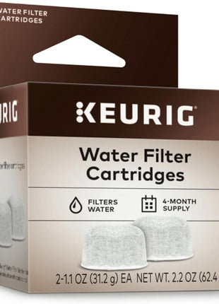 Keurig Water Filter Refill Cartridges, Replacement Water Filter Cartridges, Compatible with 2.0 K-Cup Pod Coffee Makers, 2 Count