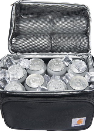 Carhartt Camping Cooler, Worksite Lunchbox, Soft Shell Lunch Bag for Construction Sites, Work and Everyday Use, Black