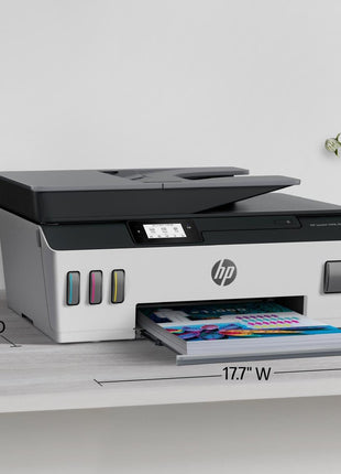 HP Smart Tank Plus 651 Wireless All-in-One Printer, Ink Tank Printer-for-Home Use, 2 Years of Ink Included Auto Document Feeder, Mobile Print, Scan, Copy, Fax, an EcoTank Alternative (7XV38A)