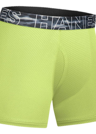 Hanes Boys' Underwear Boxer Briefs Pack, 6-pack, Hanes Moves X-temp Boxer Brief Underwear for Boys, Moisture-wicking