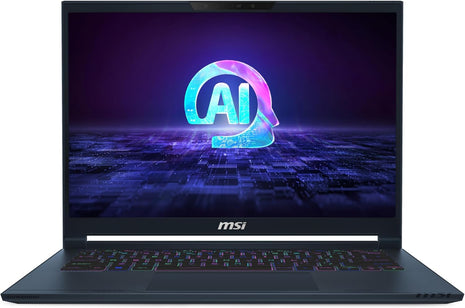 msi Stealth 14 AI Studio 14 inch 165Hz FHD+ Gaming Laptop: Intel Core Ultra 9-185H, NVIDIA Geforce RTX 4060, 32GB DDR5, 1TB NVMe SSD, Thunderbolt 4, Win 11 Pro: Star Blue A1VFG-091US