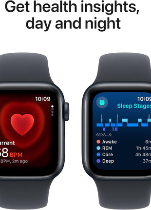 Apple Watch SE (2nd Gen) [GPS 40mm] Smartwatch with Midnight Aluminum Case with Midnight Sport Band S/M. Fitness and Sleep Trackers, Crash Detection, Heart Rate Monitor, Retina Display