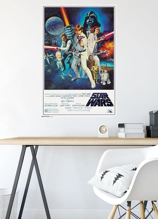 Trends International Star Wars IV One sheet Collector's Edition Wall Poster 24 inch x 36 inch for Bedroom
