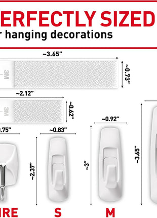 Command Variety Pack, Picture Hanging Strips, Wire Hooks and Utility Hooks, Damage Free Hanging Variety Pack for Up to 19 Items, 1 Kit, White