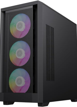 GameMax Defender Mesh Micro-ATX Gaming PC Case Pre-Installed 4X ARGB Fan