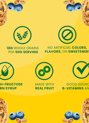 belVita Breakfast Bars Biscuits, Blueberry, Value Pack, 12 Packs (4 Biscuits Per Pack)