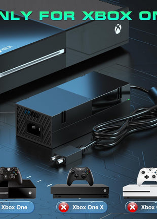 Ponkor Power Supply for Xbox One, AC Cord Replacement Power Brick Adapter 100-240V Compatible with Xbox One 360