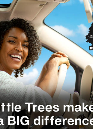 LITTLE TREES Car Air Freshener | Hanging Tree Provides Long Lasting Scent for Auto and Home | Black Ice, 24 Air Fresheners