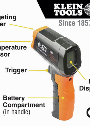 Klein Tools IR1 Infrared Thermometer, Digital Laser Gun is Non-Contact Thermometer with a Temperature Range -4 to 752-Degree Fahrenheit