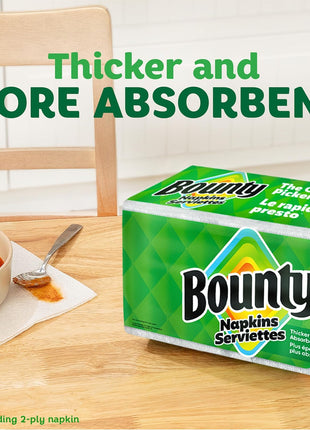 Bounty Quilted Napkins 1 Ply 12 1/10 x 12 White 200/Pack (96595PK)