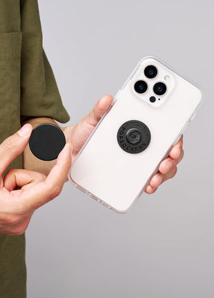 PopSockets Adhesive Phone Grip, Holder, Phone Stand, Black - Black