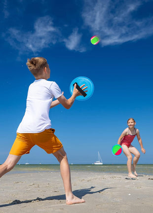 Ayeboovi Toss and Catch Ball Game Outdoor Toys for Kids Yard Games Beach Toys Outside Games for 3 4 5 6 7 8 9 10 Year Old Boys Girls (Upgraded)
