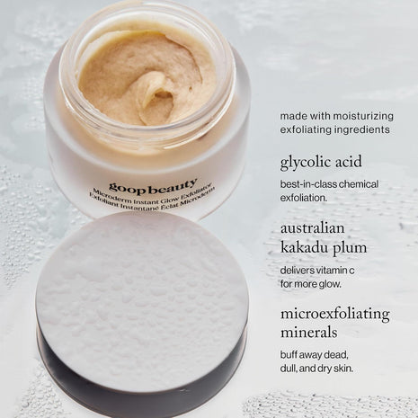 goop Beauty Microderm Exfoliator | Microdermabrasion Scrub to Smooth Textured Skin | 0.5 fl oz