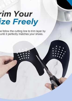 YOLOPARK 4 Pairs Creases Protector for Shoe Sneakers:AF1s,Dunks and More, Anti Creases Protector for Men's 7.5-13 Women 5-8.5